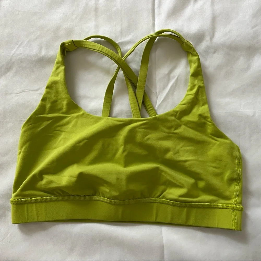 Lululemon Energy Sports Bra Green - Picture 2 of 2